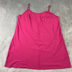 Nanette Lepore Cami Tank Womens 22W Pink Slip Dress Adjustable Straps Romantic